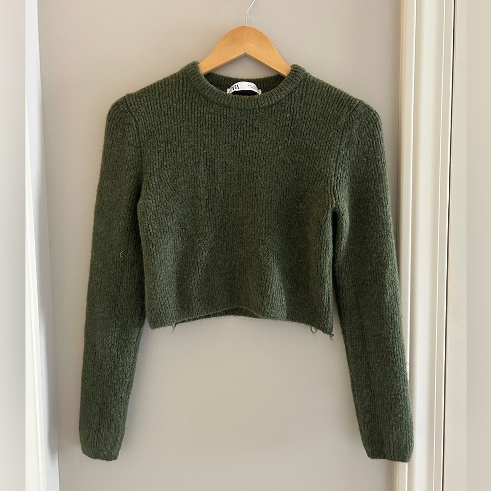 Zara green knit sweat set